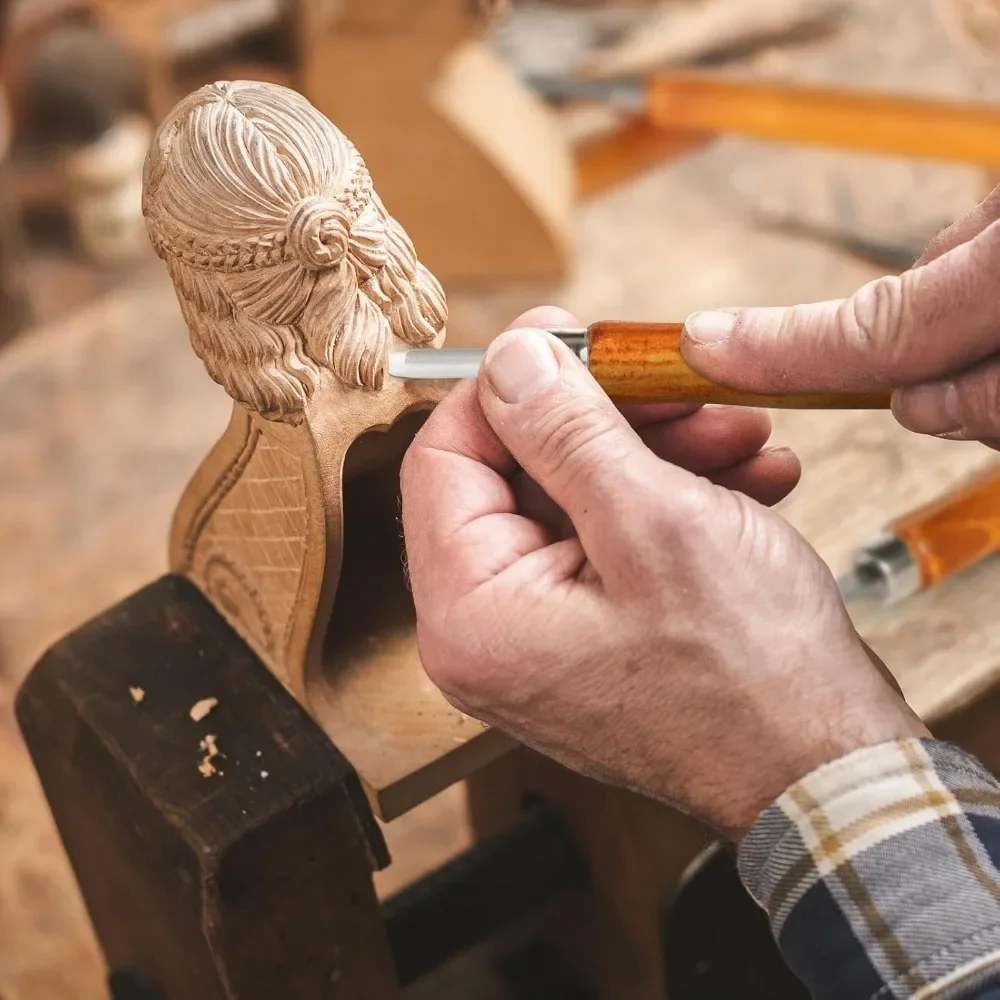 

Набор ручных инструментов для резьбы по дереву: долота, резцы, ножи для DIY-проектов и ручной работы