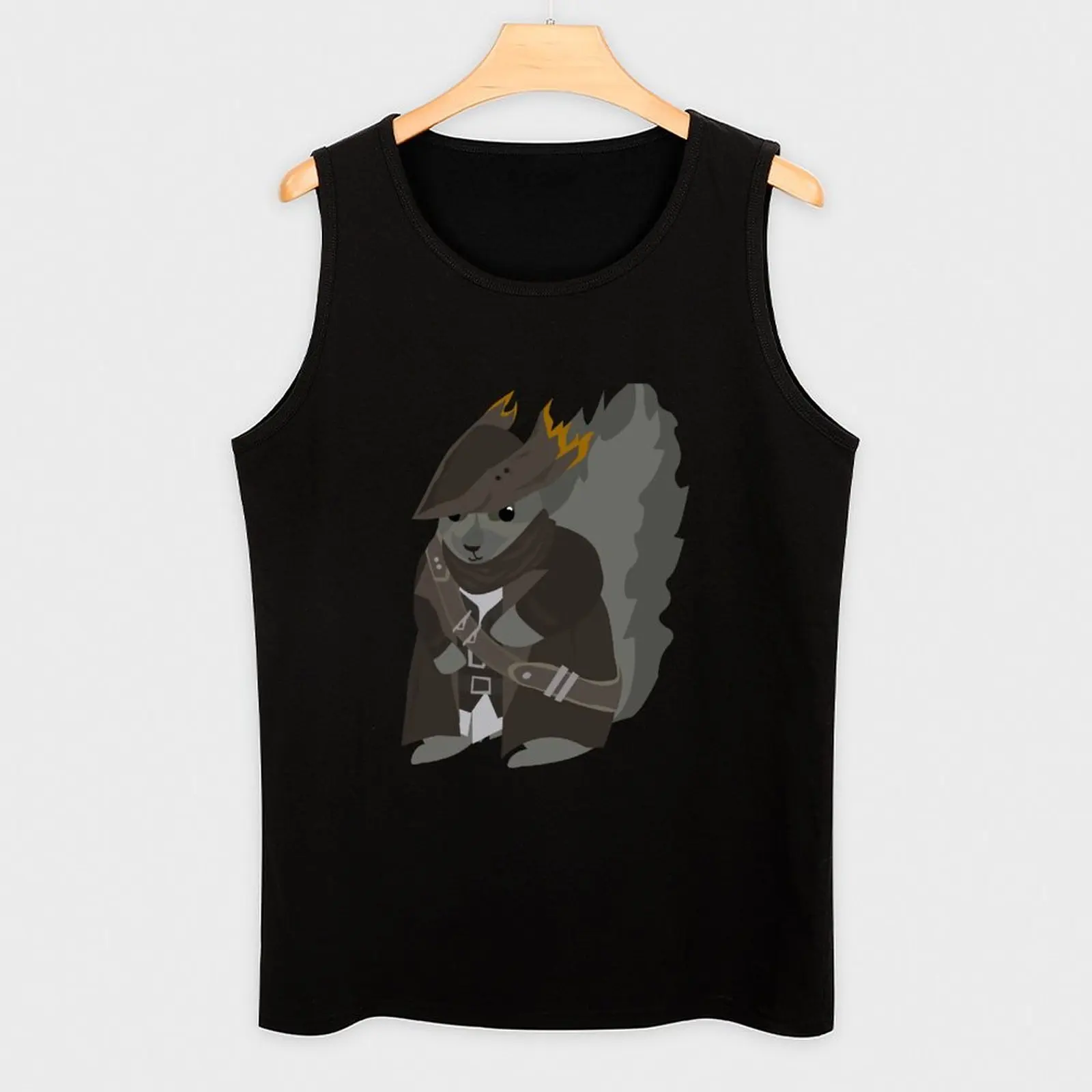 Bloodborne - Hunter squirrel Tank Top Sleeveless Gym Tank Top Fitness Training Quick Dry view 3