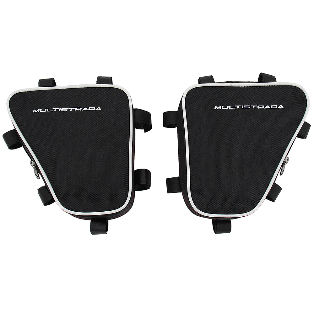 

Motorcycle Frame Side Bags Nylon Bumper Crash Bar Bags Tool Storage Pack Accessory Repair Saddlebag For DUCATI Multistrada 1200