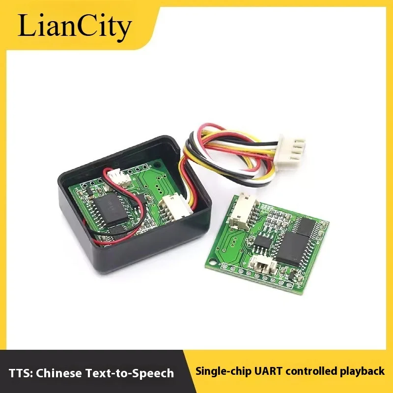tts-texto-chines-para-discurso-produto-acabado-com-alto-falante-microcontrolador-controle-de-porta-serial-reproducao-transmissao-de-robo
