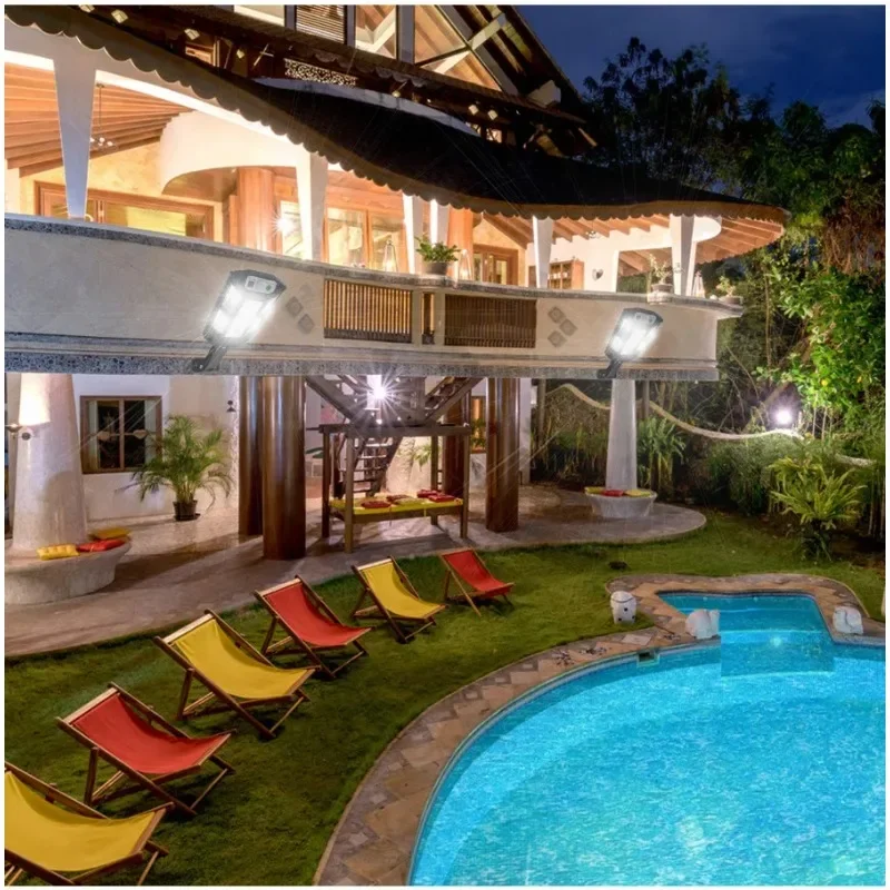 43LED 59COB Solarlicht Menschlicher Sensor Außen-Solarlampe mit Bewegungssensor 3 Modi Wasserdicht Garten Straße Hof Solarlaterne