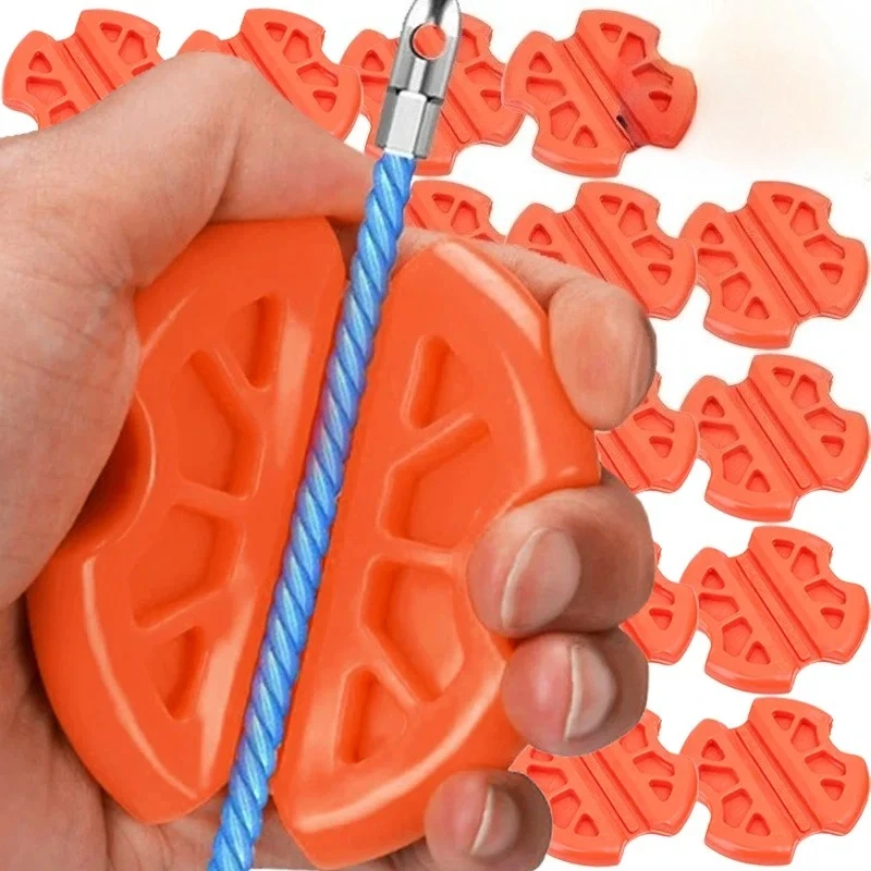 

1/2pcs Portable Wire Drawing Machine Rubber Thread Device Electrician Wire Holder Tool Wire Drawing Anti-slip Clamp