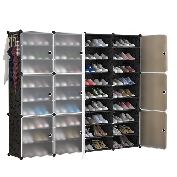 Simple Shoe Rack Men and Women Plastic Containers Shoes Storage for Footwear Organization