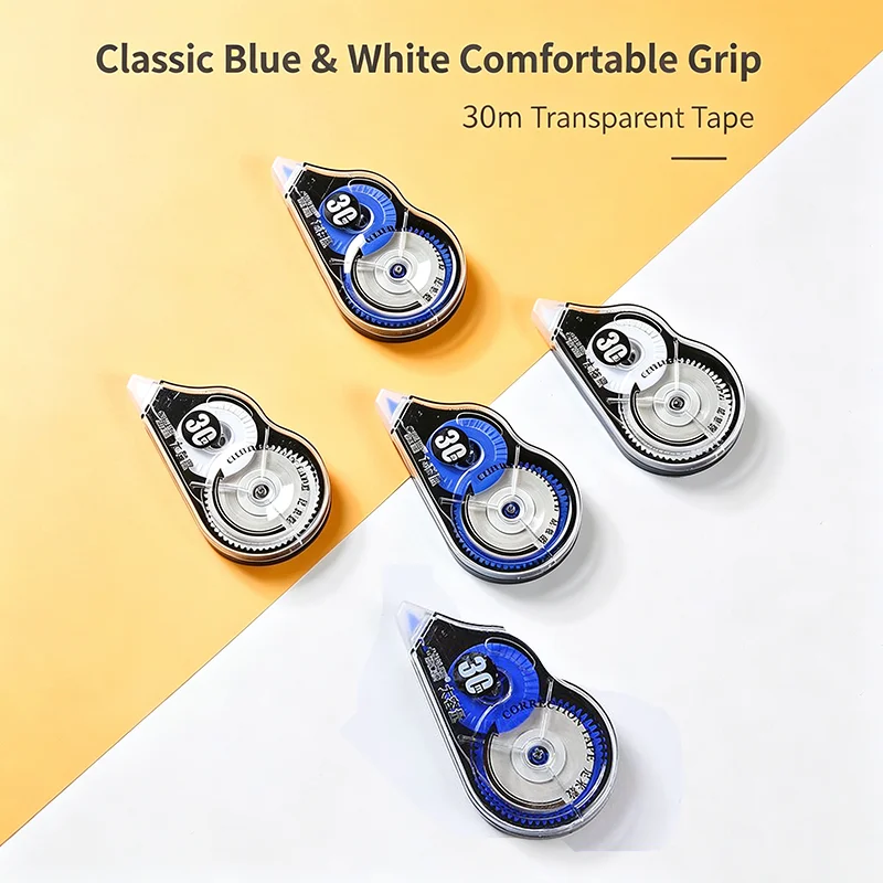 5Pcs 200m Correction Tape – Long-Lasting Bulk Pack, Smooth Erasable Tape, Strong Coverage for School Office Journaling Use