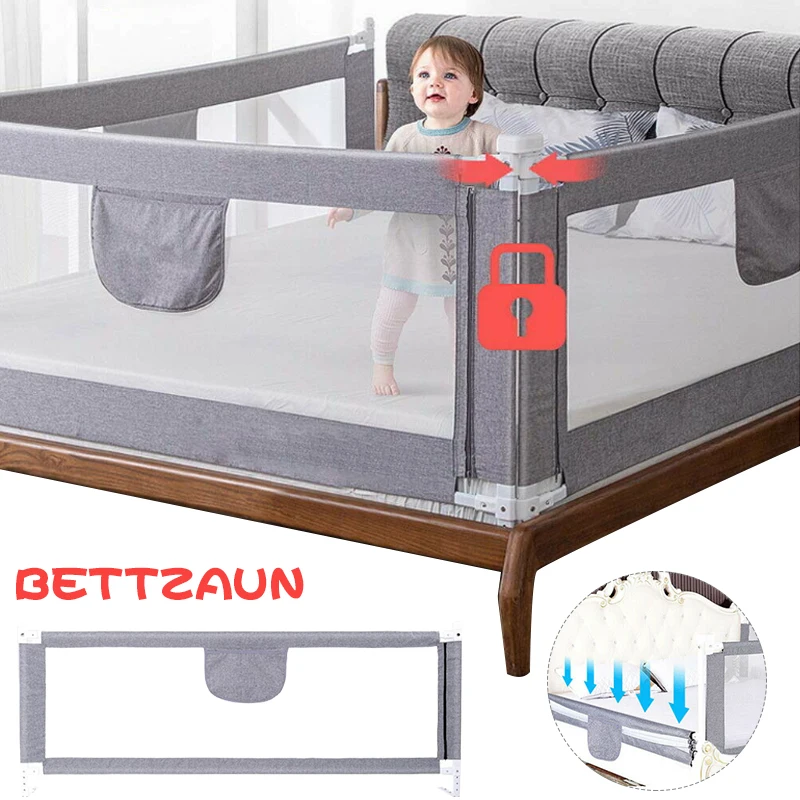 Barandilla para cama de bebé, barandillas para dormitorio para niños, protección para dormir, pasamanos de seguridad portátil para niños, barrera de cama de viaje, 1 ud.