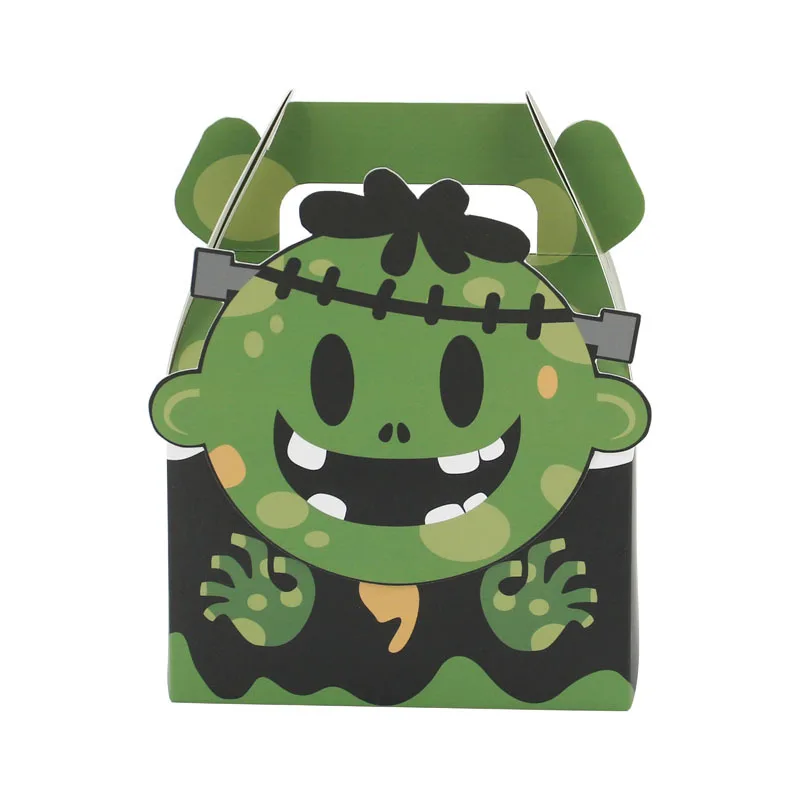 12/24pcs Halloween Papier Süßigkeiten Geschenk box Horror Geist Hexe Mumie Keks bevorzugen Geschenk verpackung Box Trick Halloween Party liefert – Detail 6