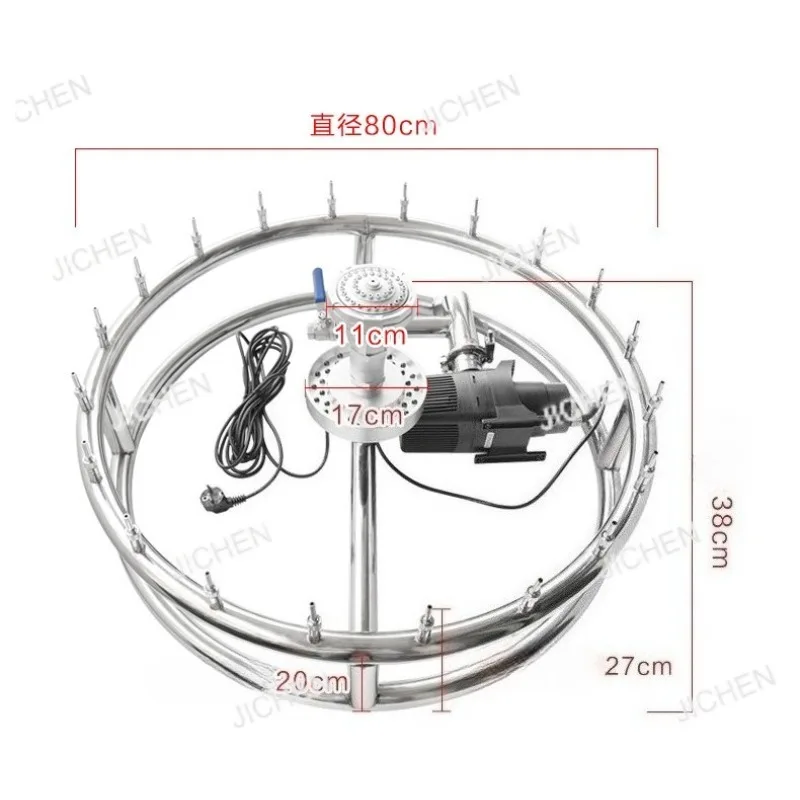Fuente pequeña de acero inoxidable para exteriores, parque de luces, música iluminada, LED de agua, fuente de baile musical colorida, equipo de paisaje acuático