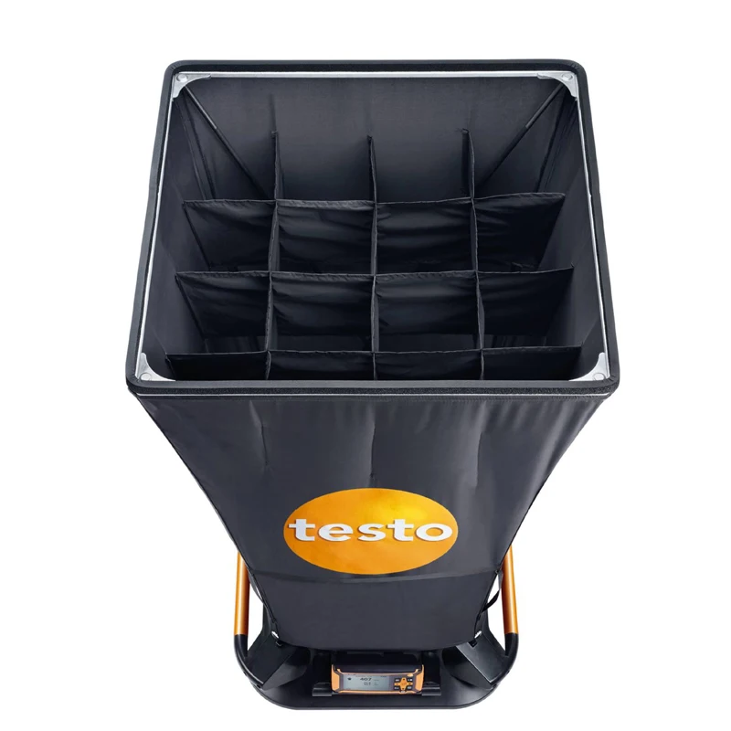 Testo 420 حجم تدفق هود مع ترايبود قابلة للتمديد (تصل إلى 3.3 متر) مع عجلات 0563 4200 Testo-420