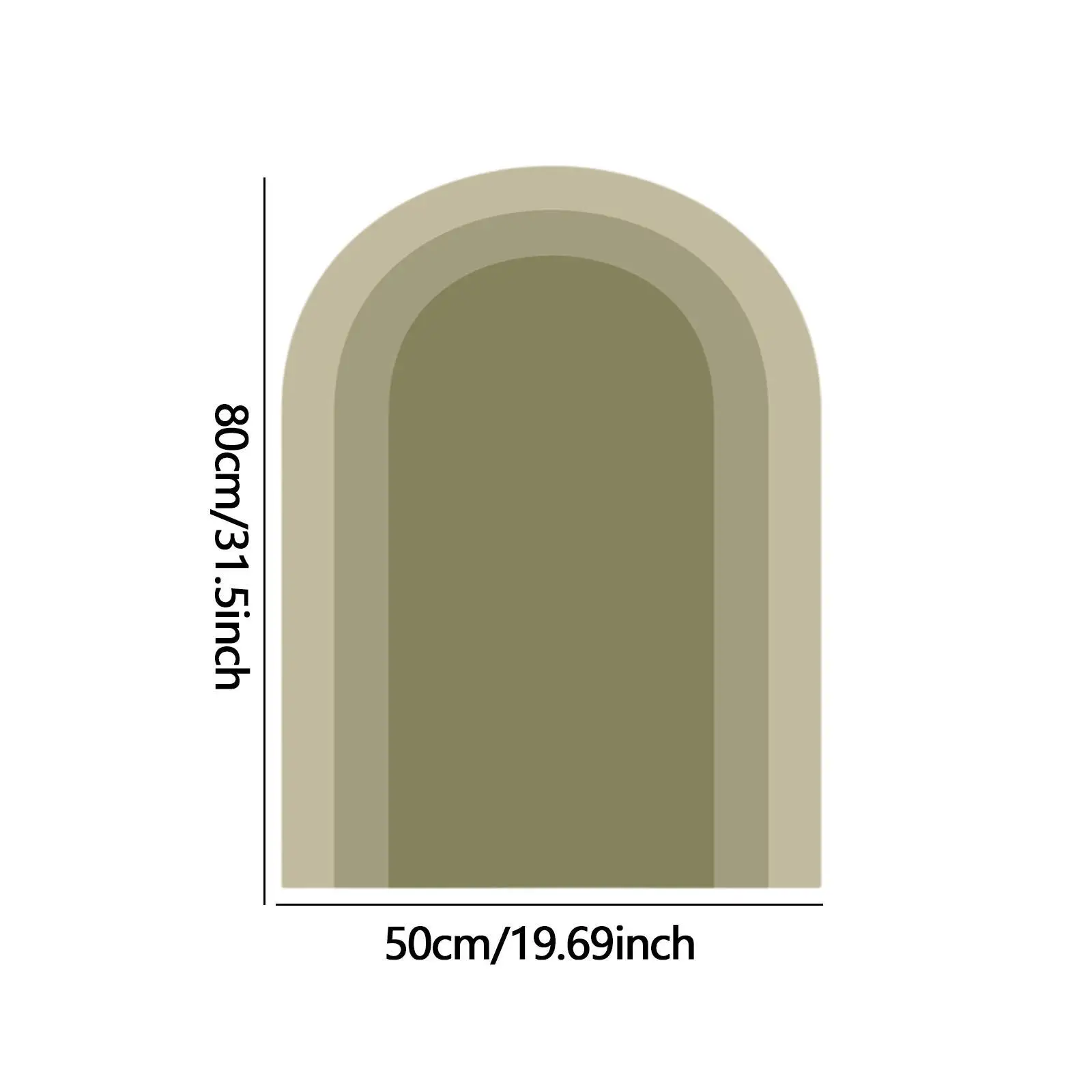 ملصق حائط على شكل قوس بوهو ملصق حائط داخلي حديث من مادة PVC مقاس 31.5 × 19.7 بوصة لغرفة المعيشة المنزلية وغرفة الطعام #6