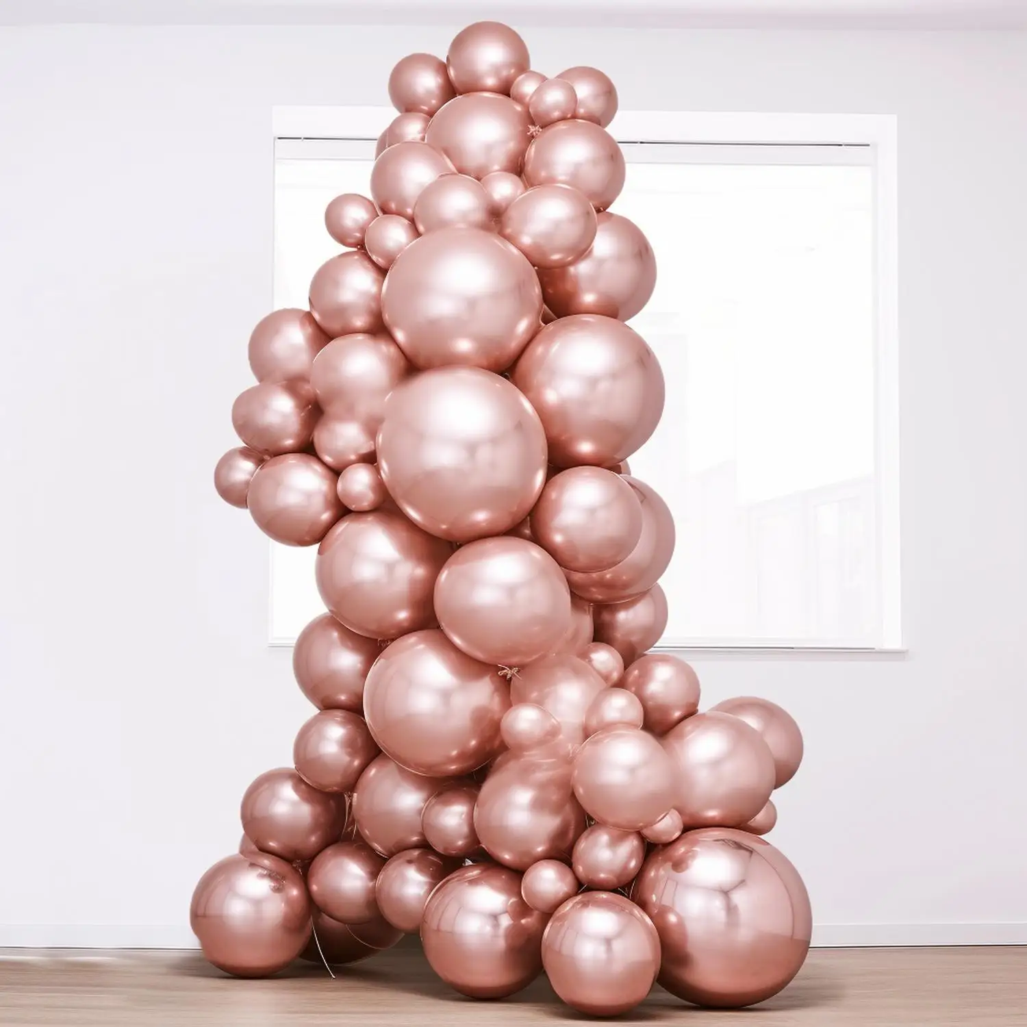 85pcs Set 12 Inch Rose Gold Latex For Birthday Party Latex Party Balloons Latex Balloon Latex Party Balloons Streamers