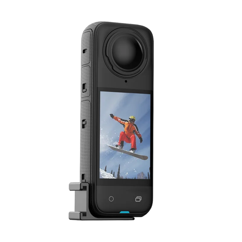 

A47F-For Insta360 X4 Mic Adapter Cold Shoe Audio Kit Microphone Mount Cold Shoe Expansion Accessories