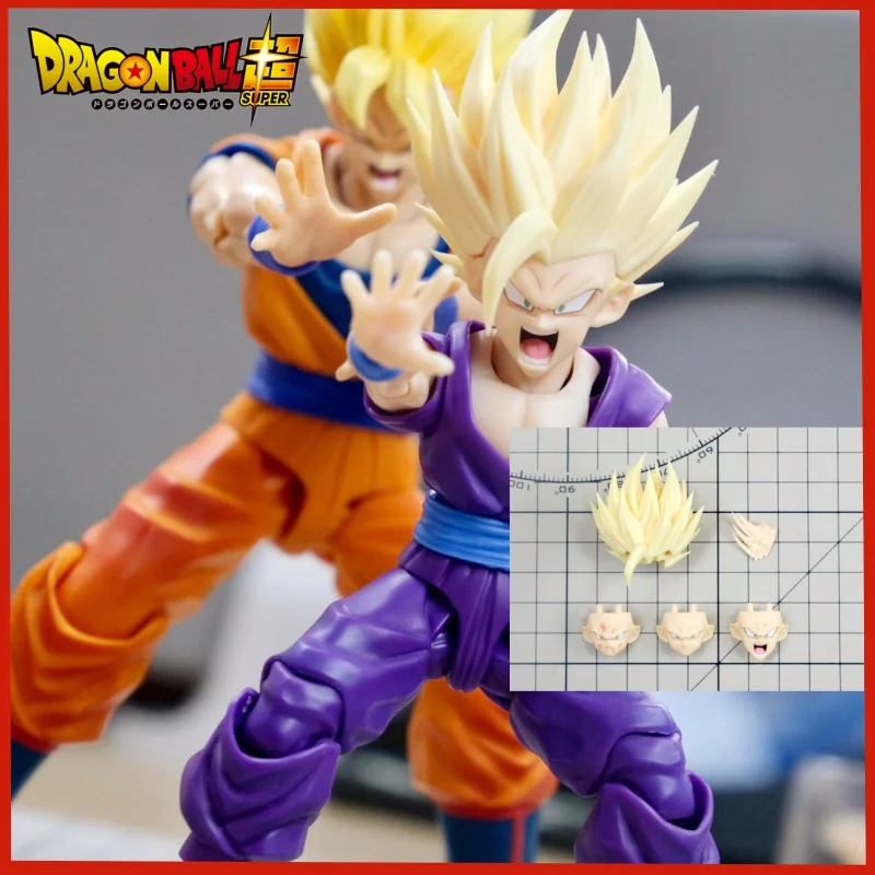 

New Nono Hm Dragon Ball Z Shf Gohan Hair Figure Accessories Model Son Goku Headsculpts Kit Collectible Anime Toys Gifts