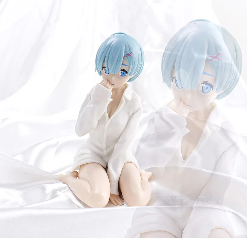 Re: life in a vious world,re: zero rem,パジャマ,シャツ,ひざまずくモデル人形,おもちゃのギフト,コレクターボックス,11cm