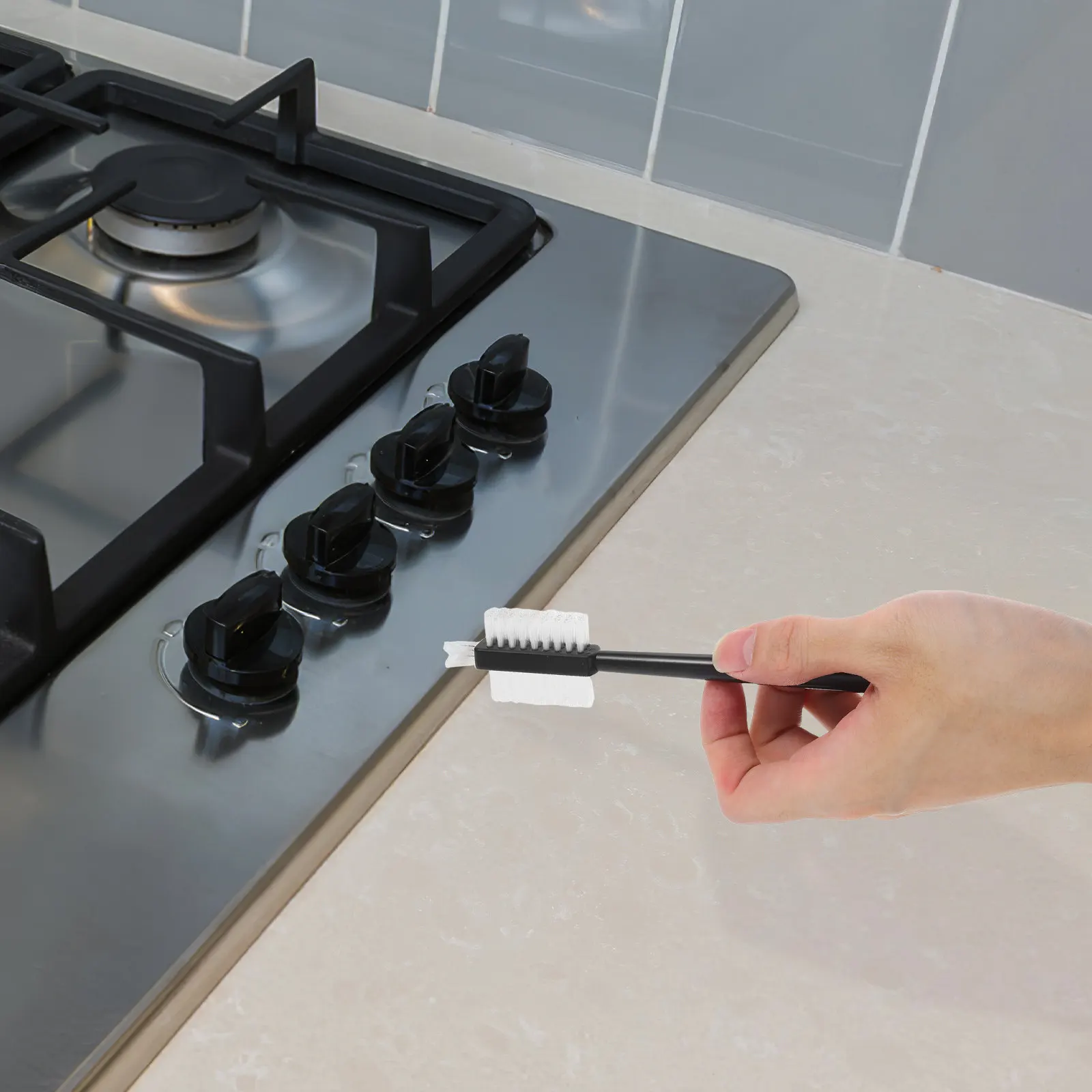 

Набор из 2-х мягких щеток для чистки кухни: для овощей, фруктов, очистки щелей в плитах, бытовые чистящие инструменты, эргономичные и удобные