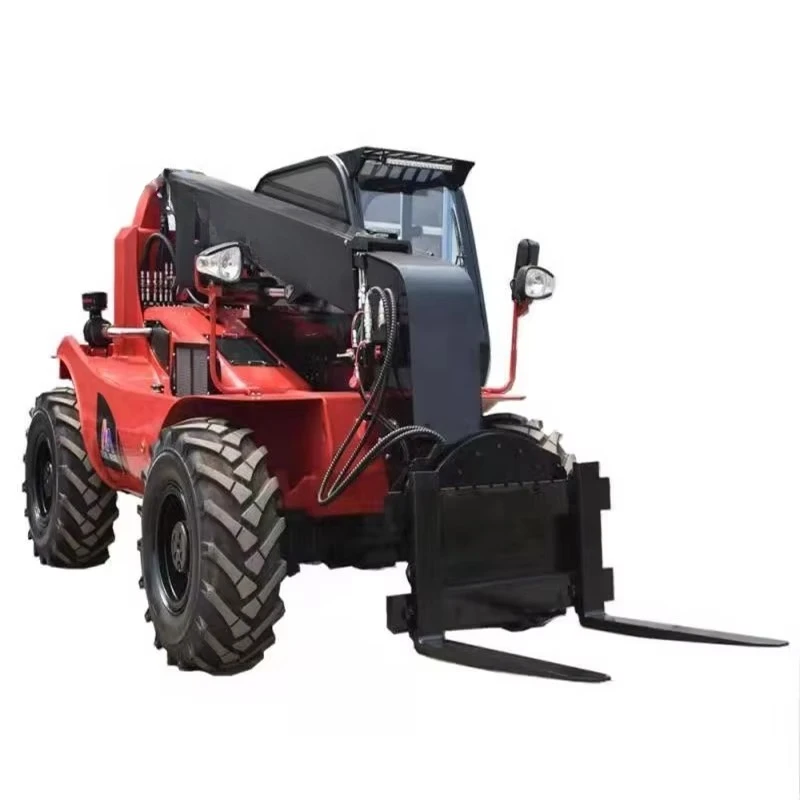Factory electric telescopic forklift remote control processor with fork and bucket for sale