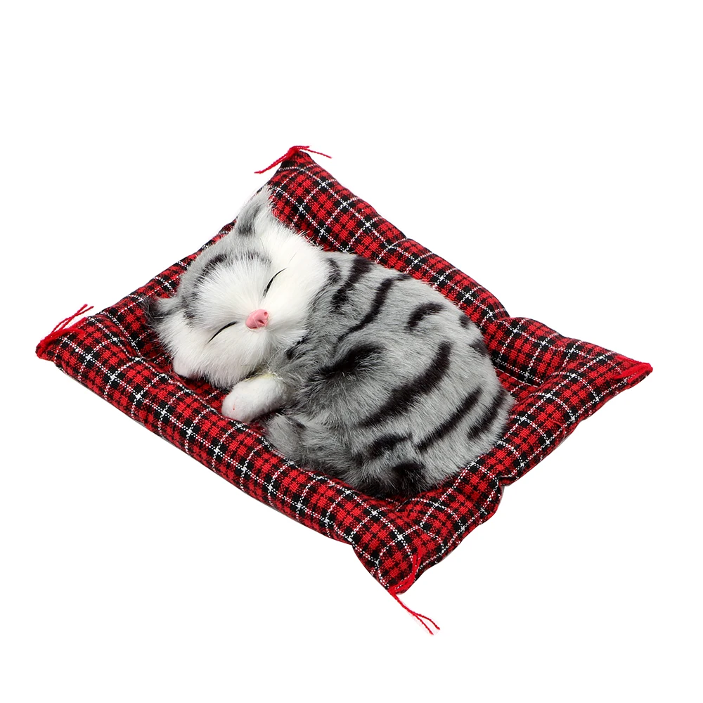 Schöne Plüsch Kätzchen Puppe Spielzeug Home Dekoration Auto-styling Auto Ornamente Nette Simulation Schlafende Katzen Dashboard Dekoration