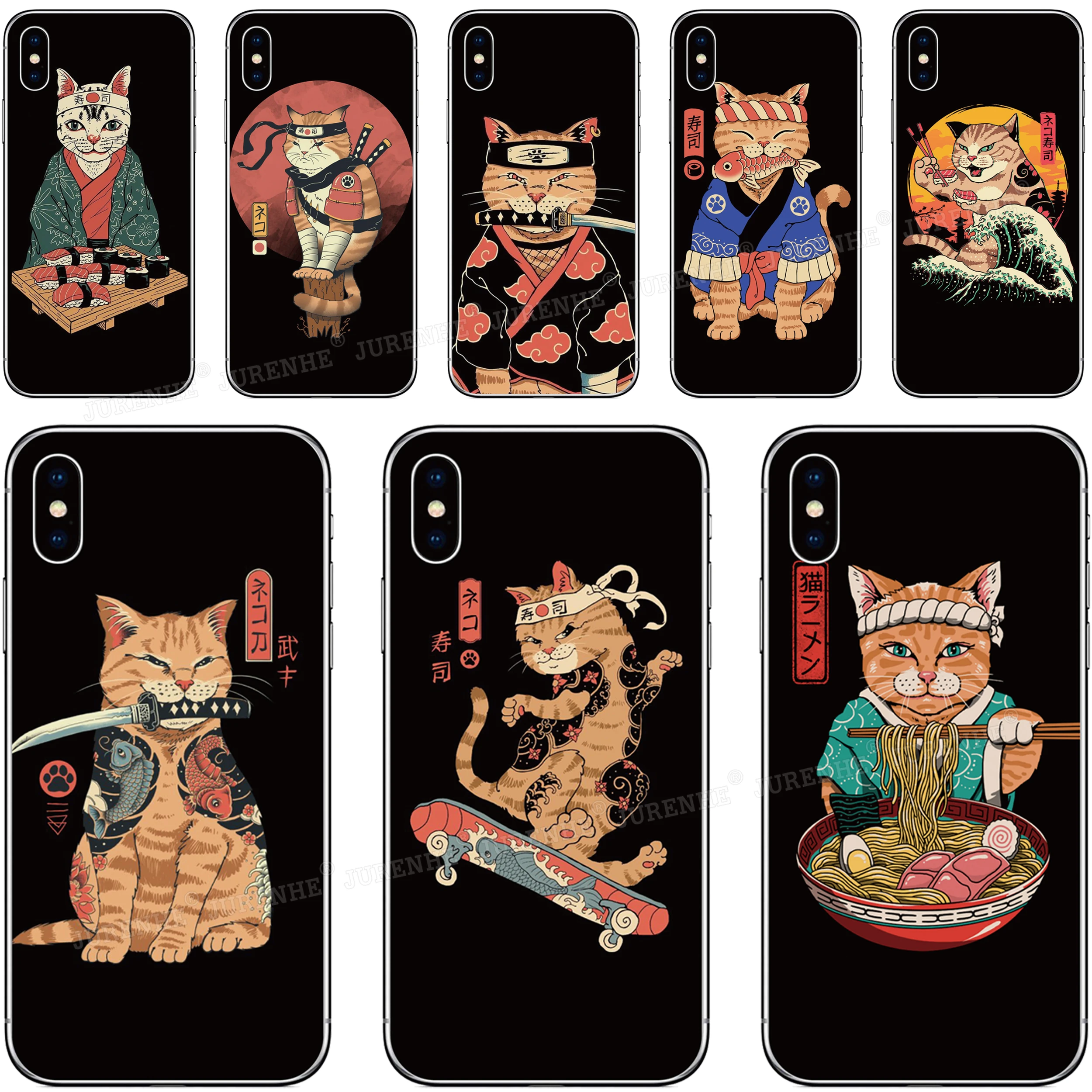 Japanese Art Case For Asus Zenfone 10 9 8 Flip 5Z 4 ROG Phone 2 3 5 6 7 Max Pro M2 M1 Plus Shot ZB631KL ZS620KL ZS590KS Cover