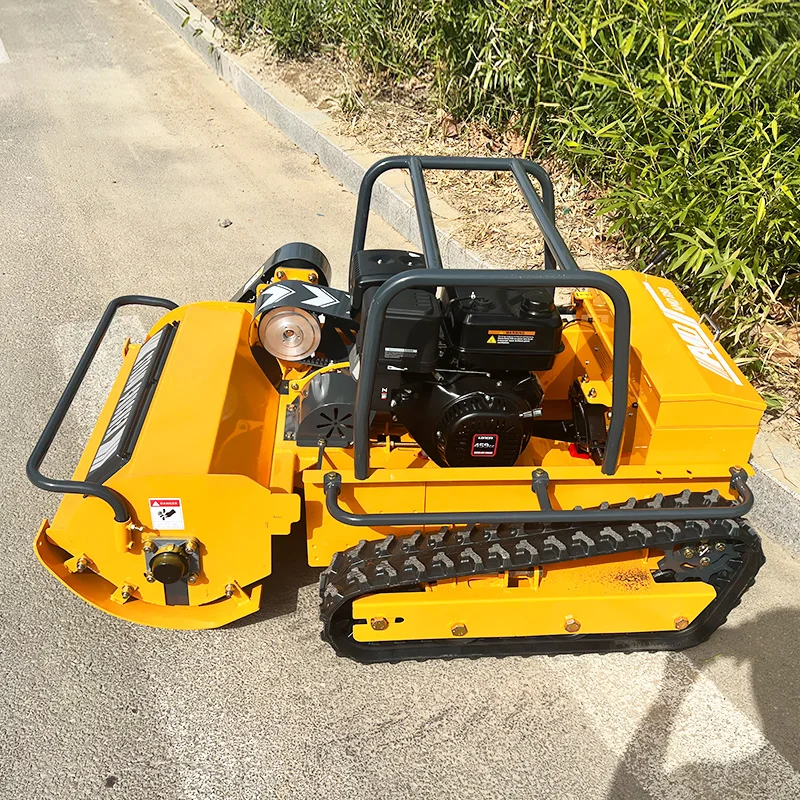 Customizable track-type 1000mm zero-turn mower with wireless remote control for smooth operation