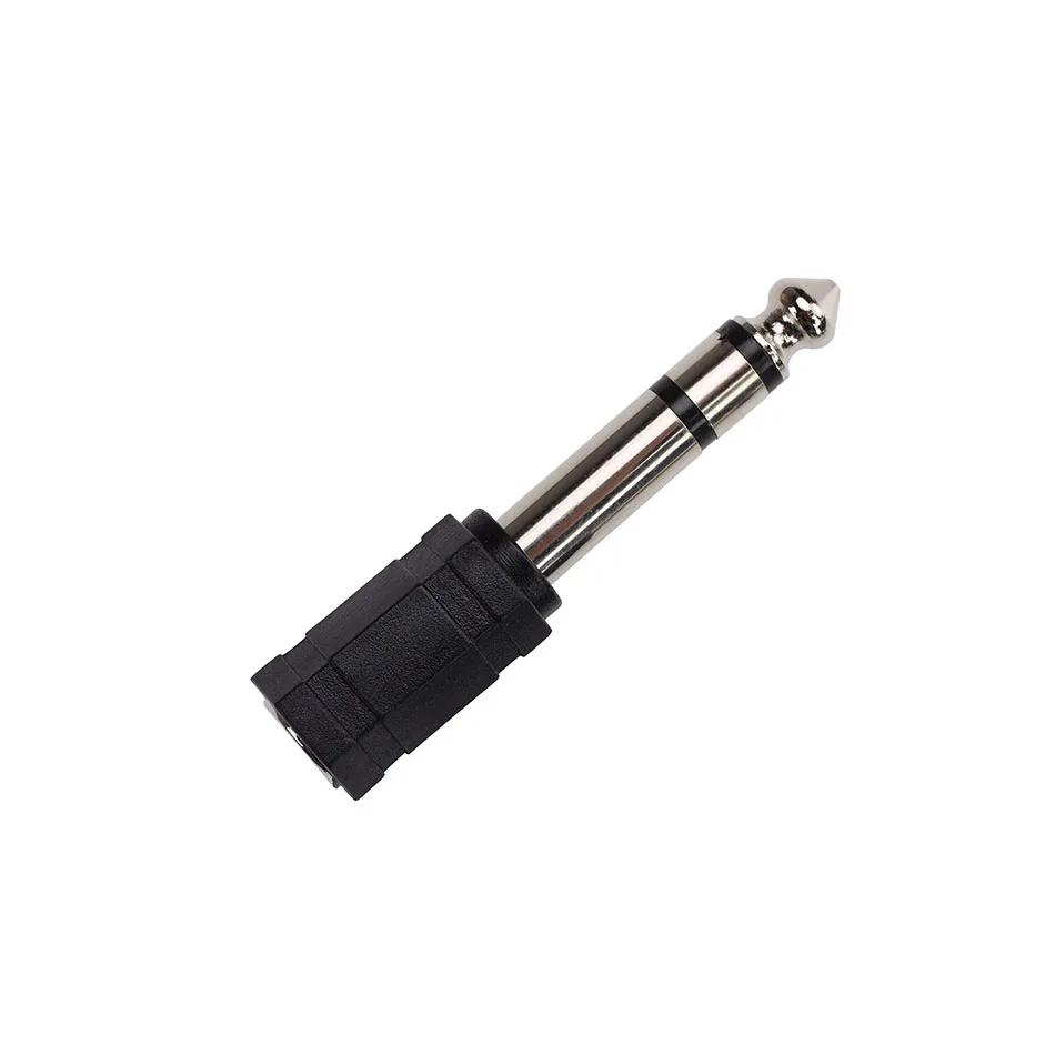 

500pcs 6.35mm Male to 3.5mm Female Jack Stereo Headphone Adaptor Connector Converter 6.3mm Audio Head Microphone Adapter