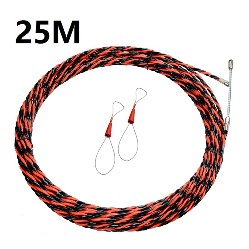 

25M Cable Wire Guide Three-Strand Wall Threader Cable Stringer With Two Tighteners