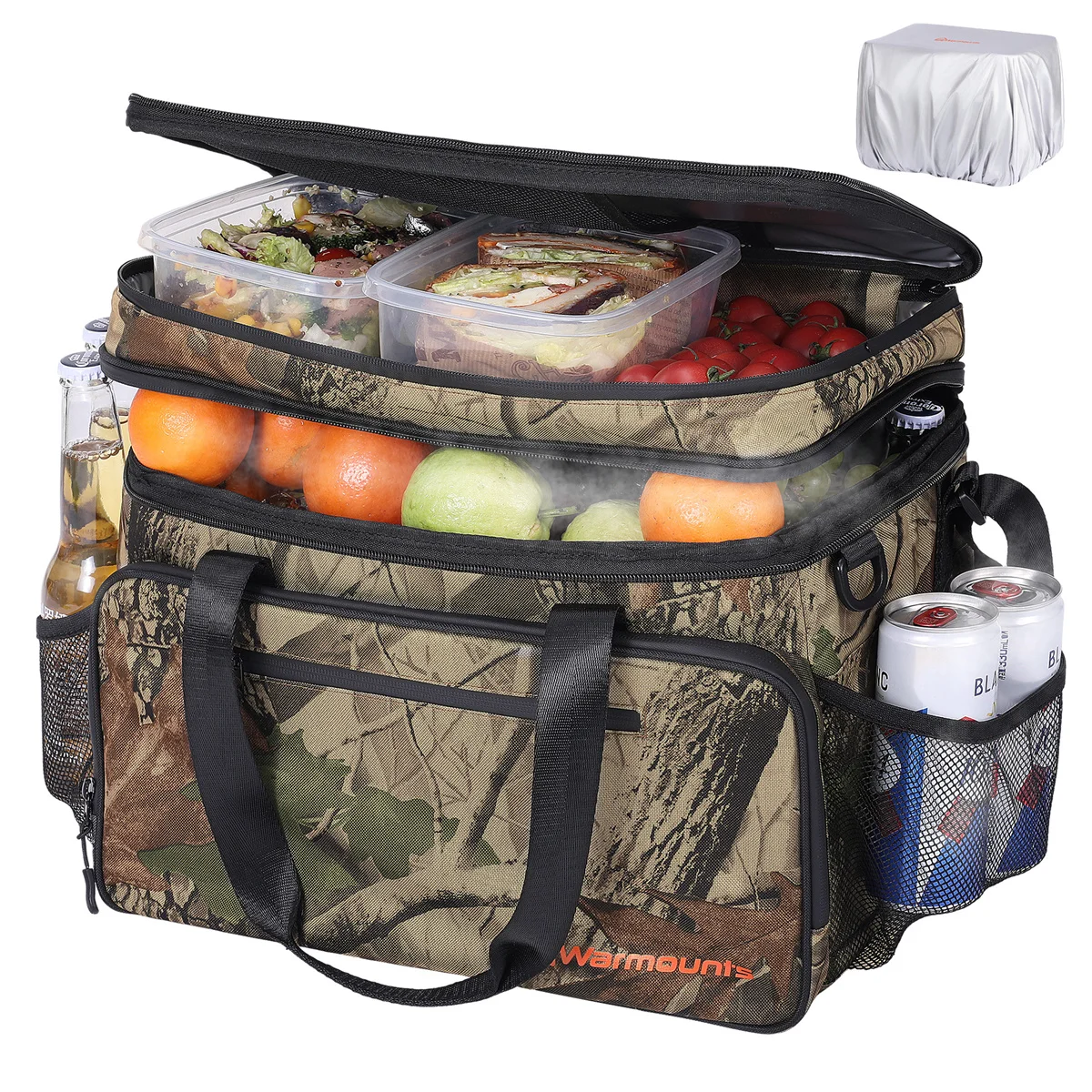 Soft Cooler Bag Collapsible Soft Sided Cooler 24/30/60/75 Cans Beach Cooler Ice Chest Large Leakproof Portable Camping Cooler