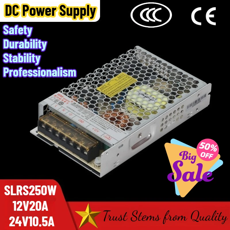 

250W 12V DC Single-channel Output Power Supply,For Indoor Camera and Vending Machine