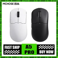 Mchose A5 Pro Max Wireless Mouse Paw3395 Tri Mode Bluetooth Lightweight Gaming Mouse E-Sports Office Pc Gamer Accessory Man Gift