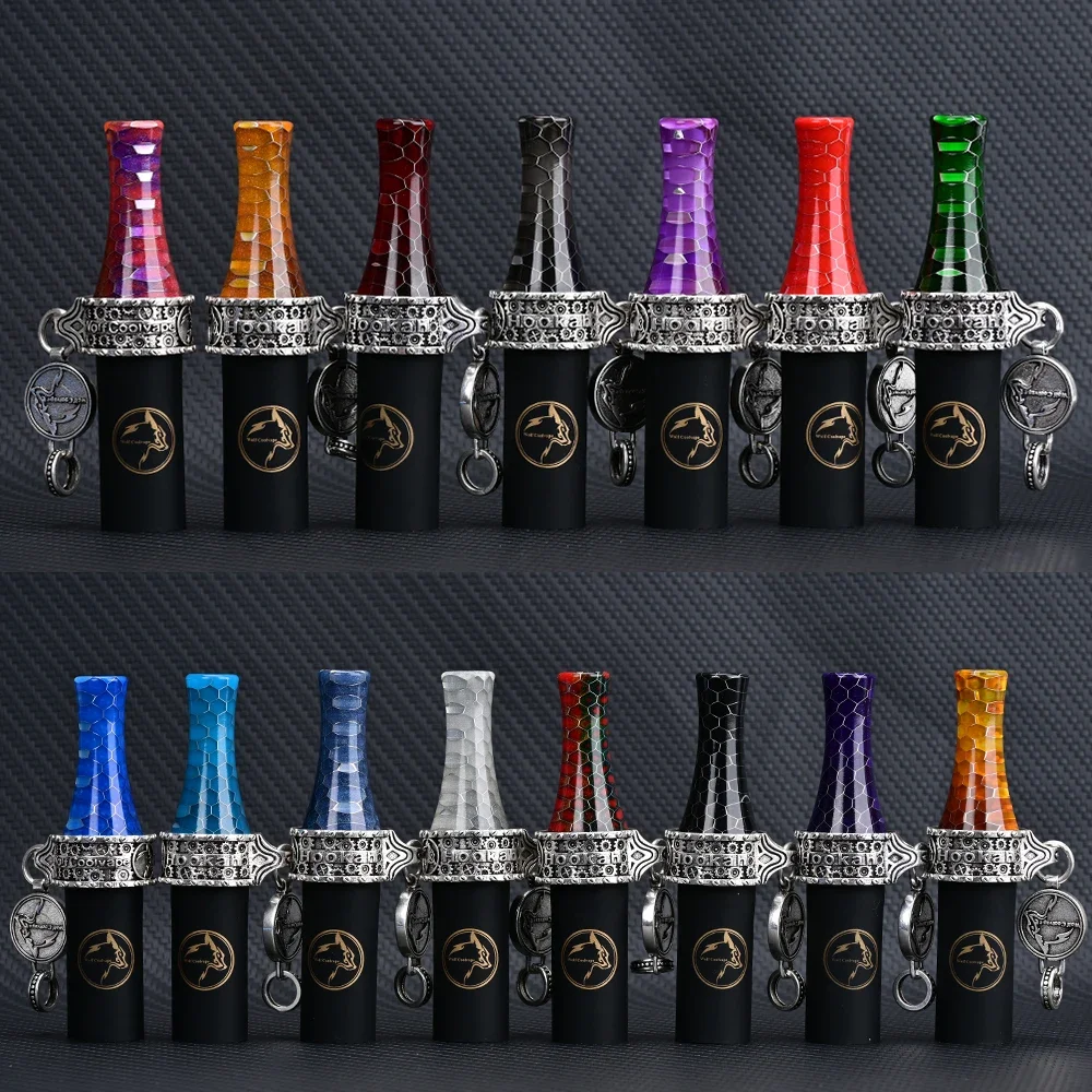 

Shisha Water Pipe Accessories Resin Hookah Sheesha Chicha Narguile Silicone Hang Rope Strap Mouth Tips Resin Hookah Mouthpieces