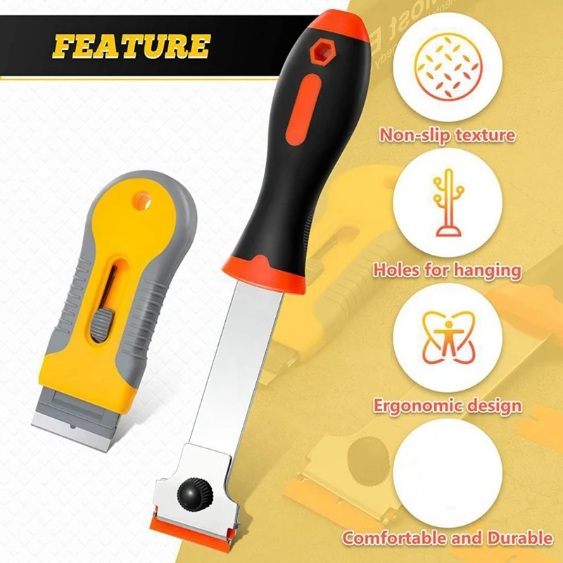 32-Piece Plastic Scraper Tool Set Retractable, Used To Scratch Labels, Paint, Windows And Glass Grease Set Kit