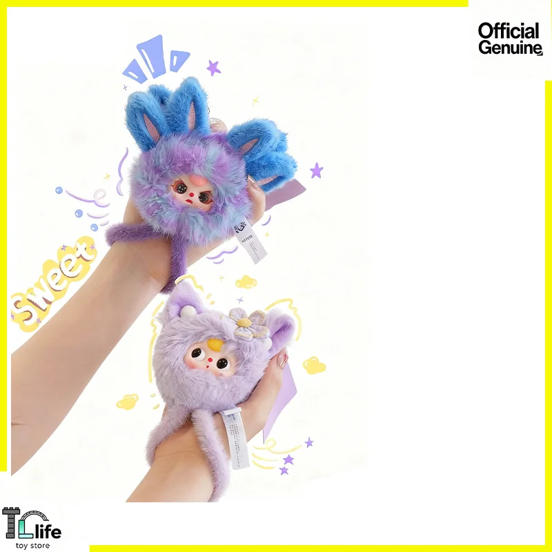 

New Baby Three Wrist Phone Lanyard Blind Box Cute Anime Doll Surprise Bag Mystery Box Vinyl Face Hand Bag Pendant Girl Toy Gift