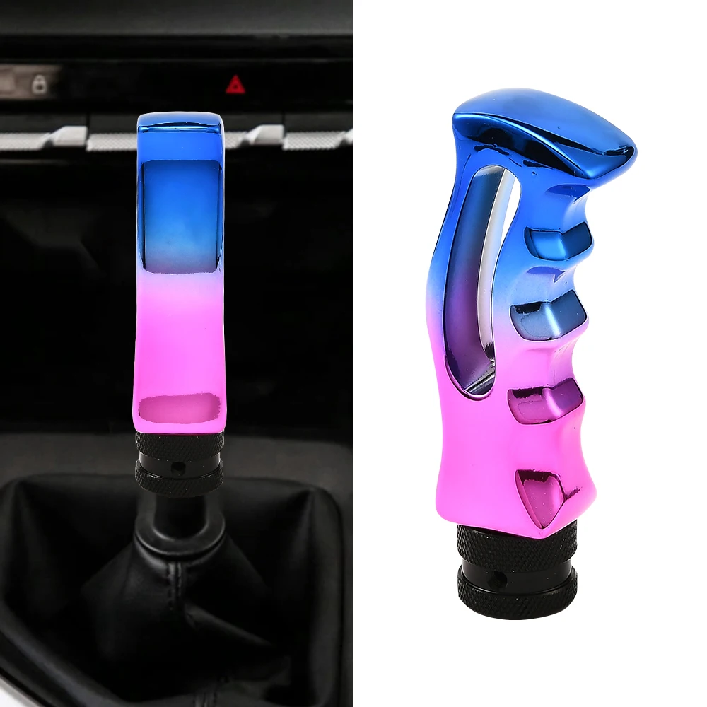 Car Gear Shifter Knobs Neon Color Resin Knife Shape Car Gear Lever Stick Shifter Handle Fit Most Manual Transmissions