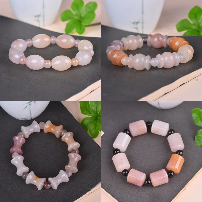 

Golden Silk Jade Four-Way Fortune Beads Couple Style Ethnic Fashion Bracelet