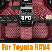 Car Floor Mat for Toyota RAV4 XA50 Hybrid XLE 2019~2023 Foot TPE Liner Storage Carpet Pad Custom Waterproof Cover Rug Accessorie