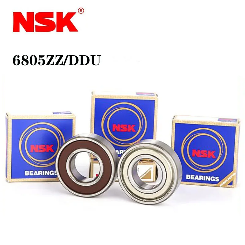 

Original Japan NSK Deep Groove Ball Bearing 6805ZZ 6805DDU 25*37*7mm ABEC-9 High Precision Speed Metal Rubber Sealed Bearings