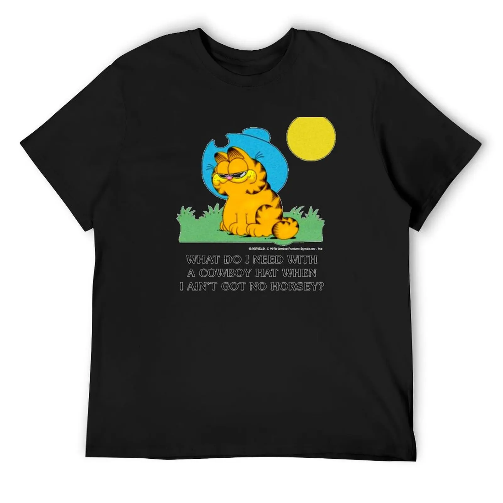 

What Do I Need With A CowBoy Hat When I Ain't I Got No Horsey T-Shirt blue lock mens tall t shirts