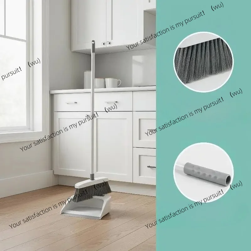 For All Uses Efficient and Easy Home Cleaning with 3 in 1 Long Handle Floor Brush and Dustpan Set