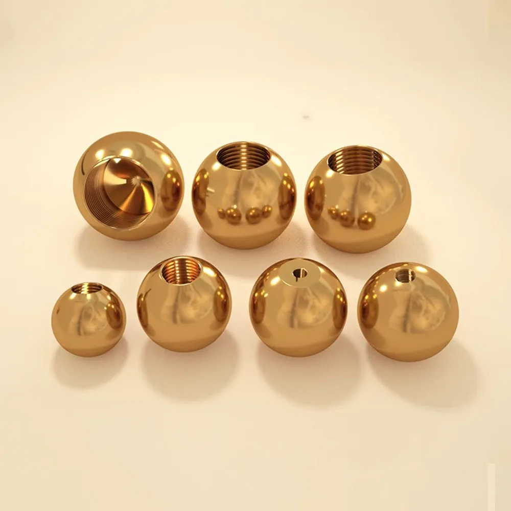 M2 M3 M4 M5 M6 M8 M10 M12 Brass Ball Thread Half Hole Metric H62 Drilling Copper Balls Female Thread Blind 5/6/7/8/9/10/11~60mm