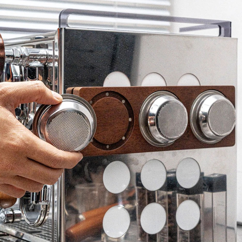 

58 мм корзина для фильтра для кофе, лоток для хранения, магнитная настенная стойка для чаши для кофейной гущи, одинарная/двойная чаша, стойка для слепых чаш