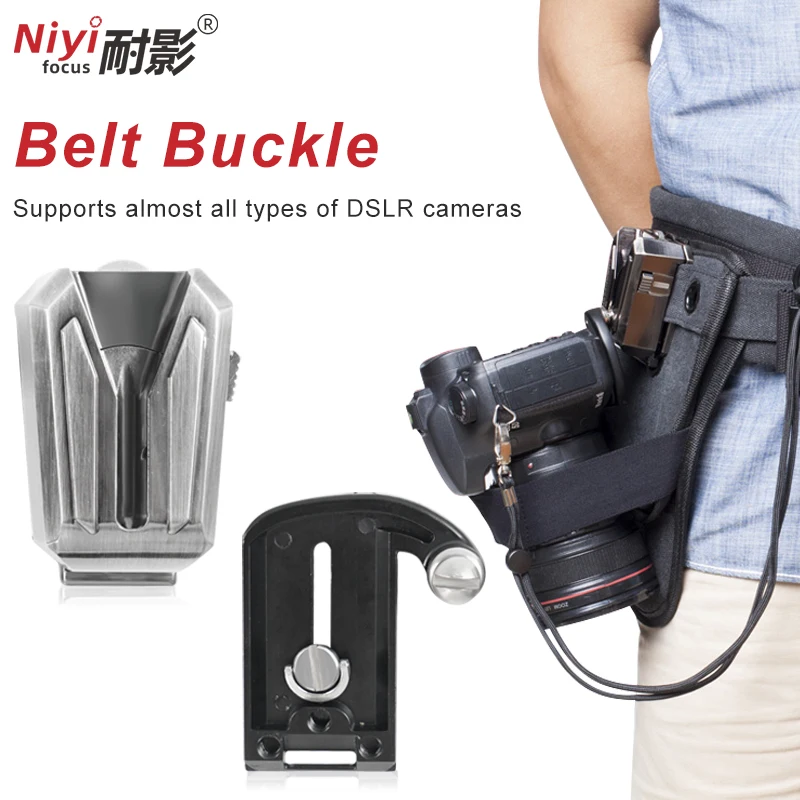 UDK-22S/11D Multifunctional Strap Grip with Holder Buckle Metal Removable Cushion Tripod Holster for Canon Nikon 2 DSLR Cameras