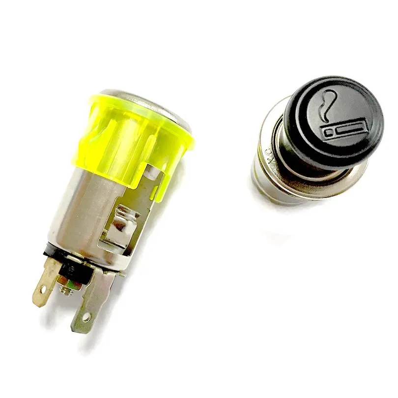 1000 cigarette lighter socket, female seat with cigarette butt, car 12V modified universal cigarette lighter assembly