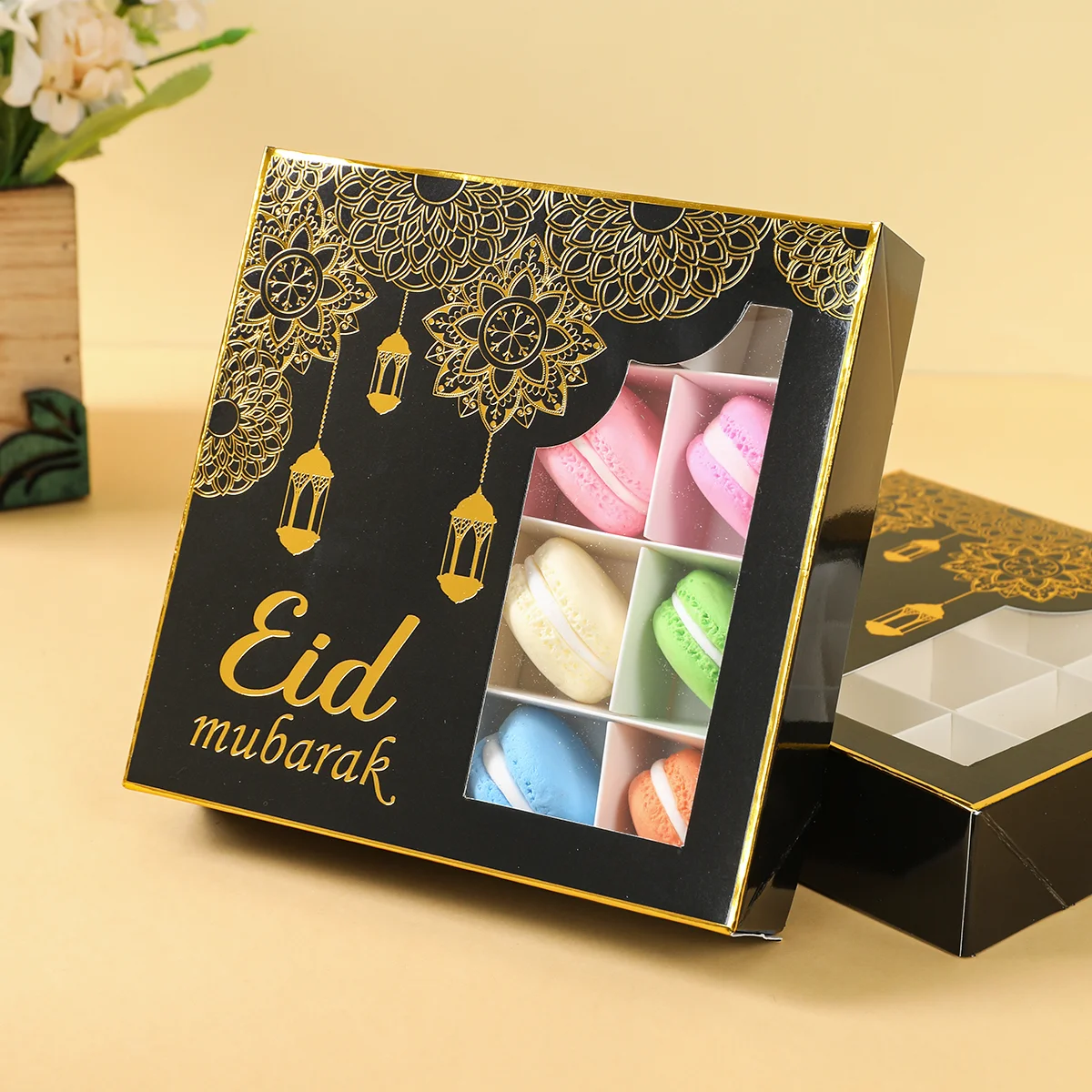 Eid Mubarak Cake Boxes Ramadan Decoration 2025 For Home Candy Boxes Ramadan Kareem Islamic Muslim Party Eid Al Adha Gifts