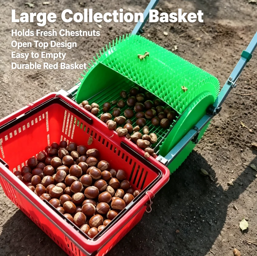 Big Orchard Farming Tools Chestnut Hand Push Walking Olive Harvesting Tools