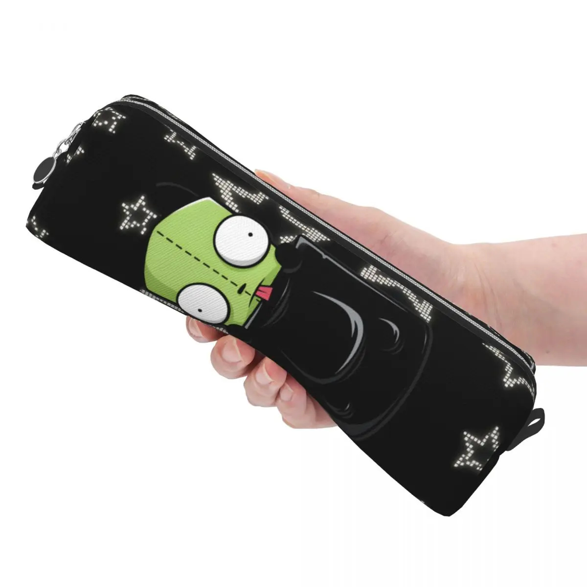 Classic Invaders Zim Cartoon Pencil Cases Pencil Box Pen Holder for Girl Boy Large Storage Bag School Supplies Gifts Accessories