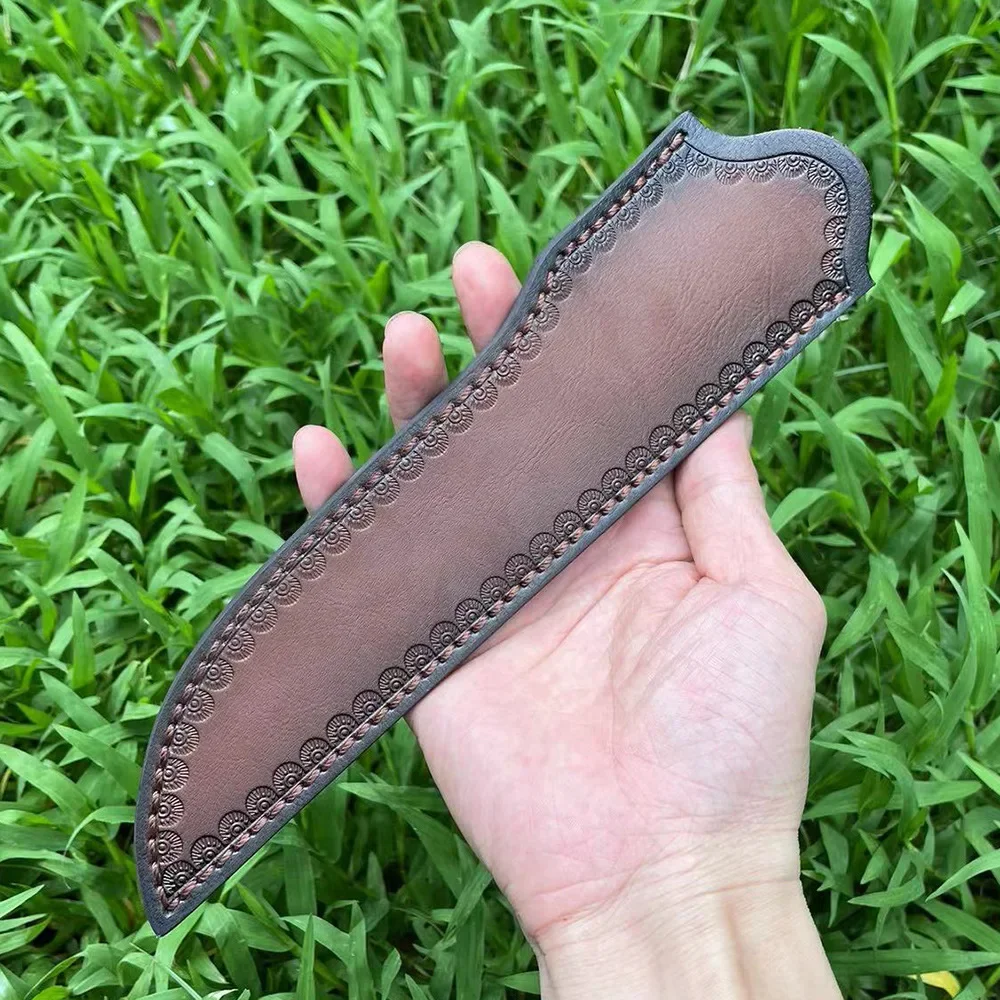 24cm Fixed Knife Holder High-quality Cowhide Scabbard Universal Knife Cover Accessories for Hunting Knife Holsters