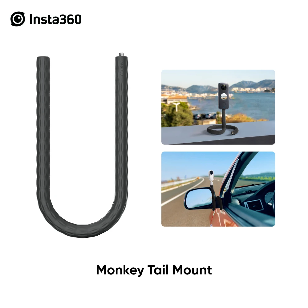 

Insta360 Monkey Tail Mount Multi-purpose, flexible mount that unlocks unique shooting possibilities