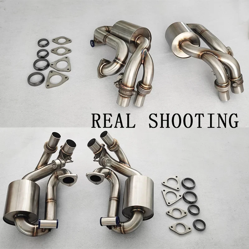 High Peormance Modified Exhaust Pipe  Catback Muffler for  997.1  997.2