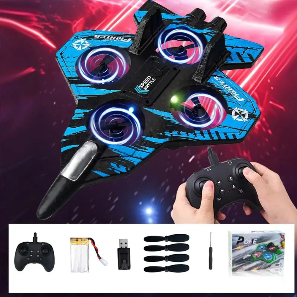 Espuma EPP Control remoto Espuma Lutador Detección de gravedad Recargable Helicóptero de cuatro motores Juguete con luz Portátil