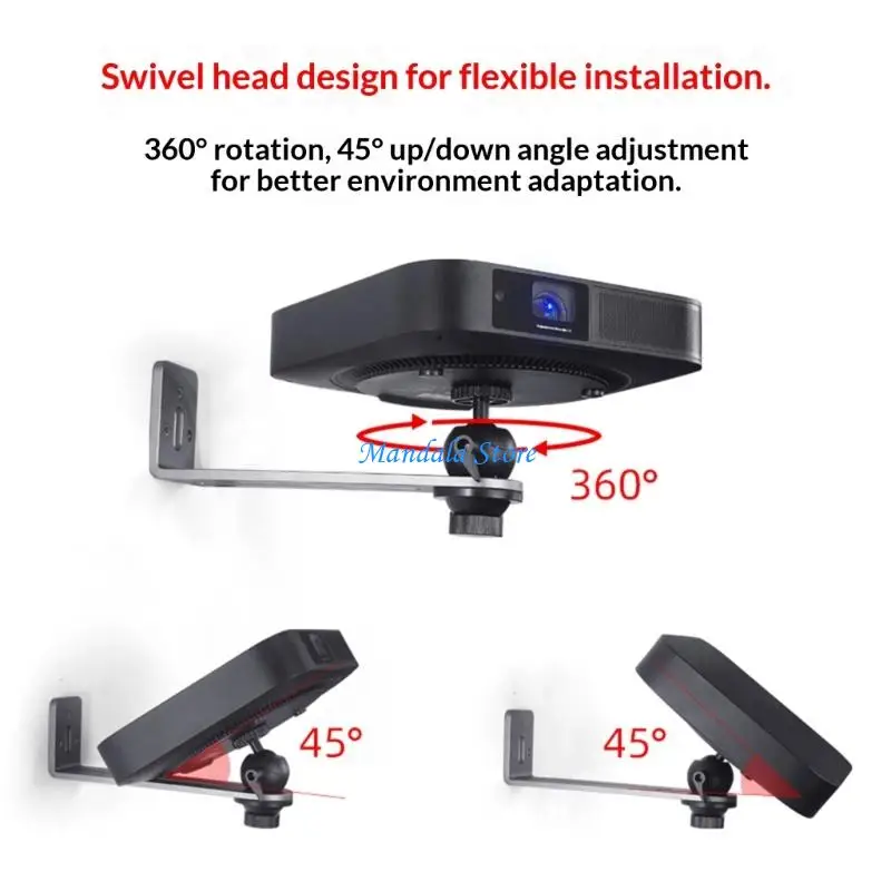توفر دعامات الحائط المعدنية القوية لأجهزة العرض U2JC سهولة التعديل لمختلف العلامات التجارية