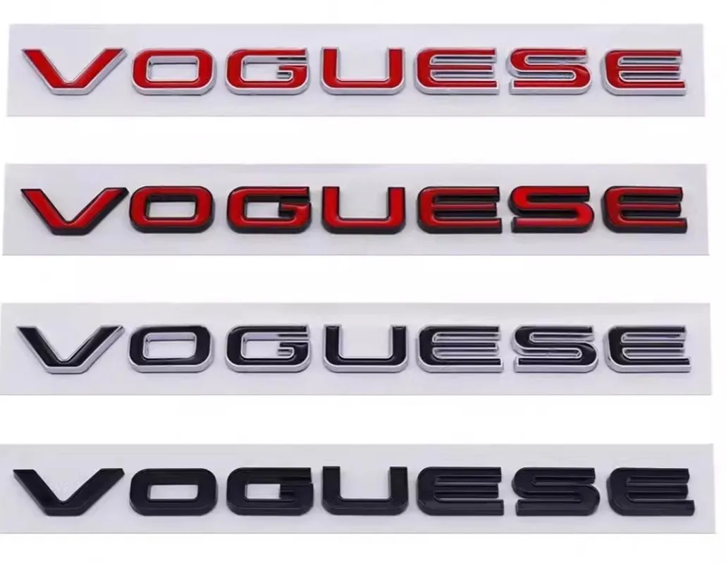 

3D ABS Premium VOGUESE VOGUE SE для LR3 SV L49 L320 L322 HSE автомобильный двигатель капот крыло багажник хвост задняя наклейка эмблема значок наклейка