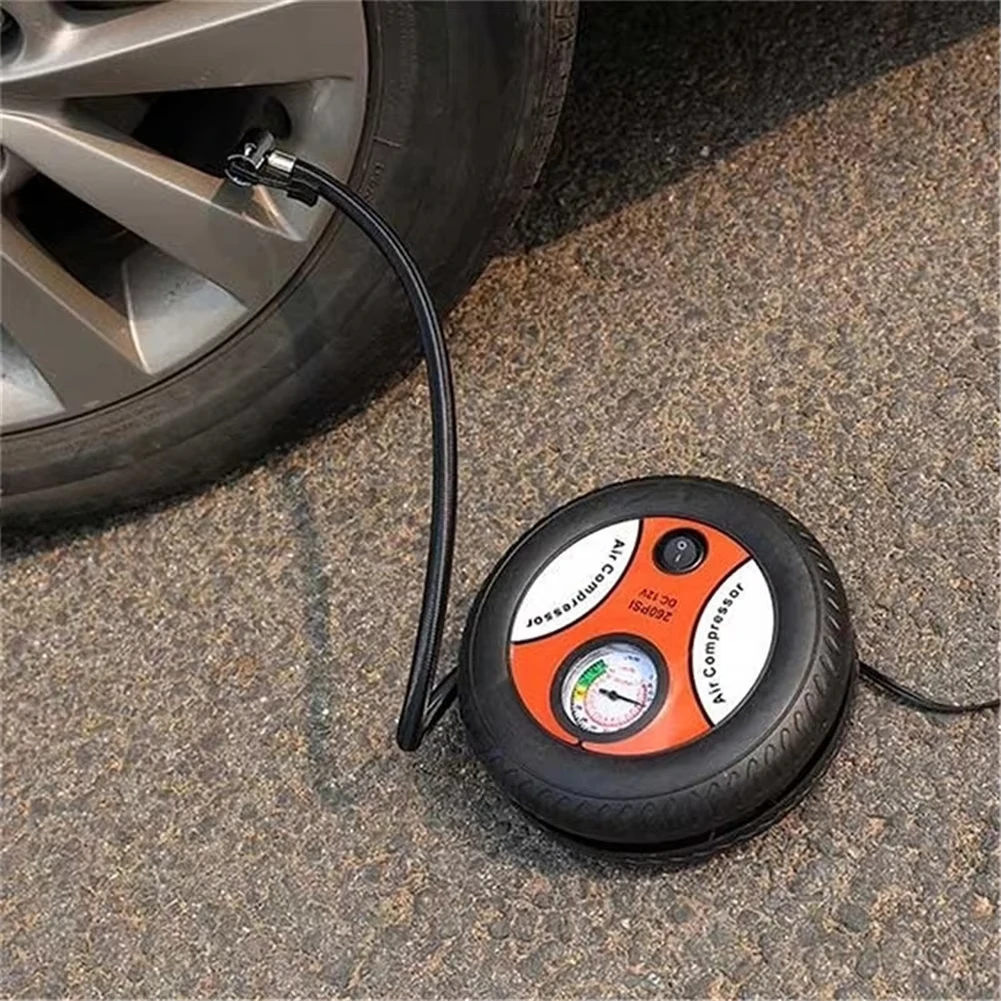 12V Portable Air Compressor Wheel 260psi Tyre Inflator Pump Tire Inflation Pump Electric Air Pump Auto Repair Accessories